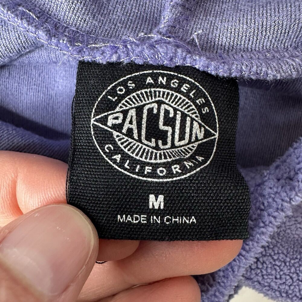 PacSun Lavender Fleece Hoodie Sz M Purple Coastal Granddaughter Soft Girl Cozy - Picture 6 of 13